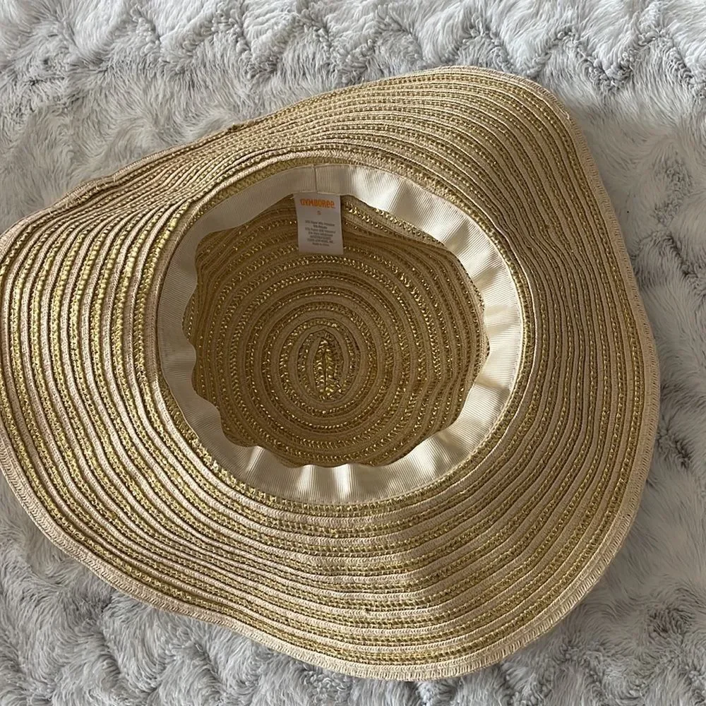 Gymboree beach vacation travel sun summer hat neutral color one size